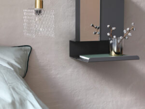 Wandregale Mirror-square-on-wall